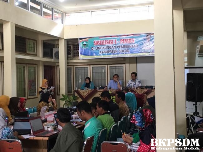 BKPSDM laksanakan Sosialisasi E-Pensiun