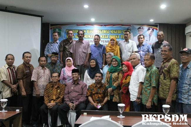 Pembekalan Pensiun PEGAWAI NEGERI SIPIL Kabupaten Solok Yang Memasuki Purna Tugas tahun 2018