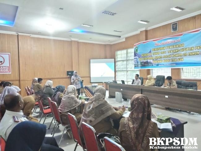 Sosialisasi PP 94 Tahun 2021 dan Sosialisasi Perbup No 20 tahun 2018