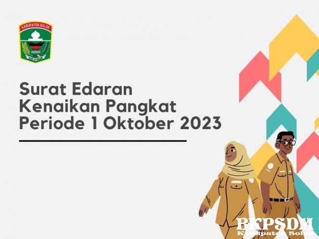 Surat Edaran Kenaikan Pangkat 1 Oktober 2023
