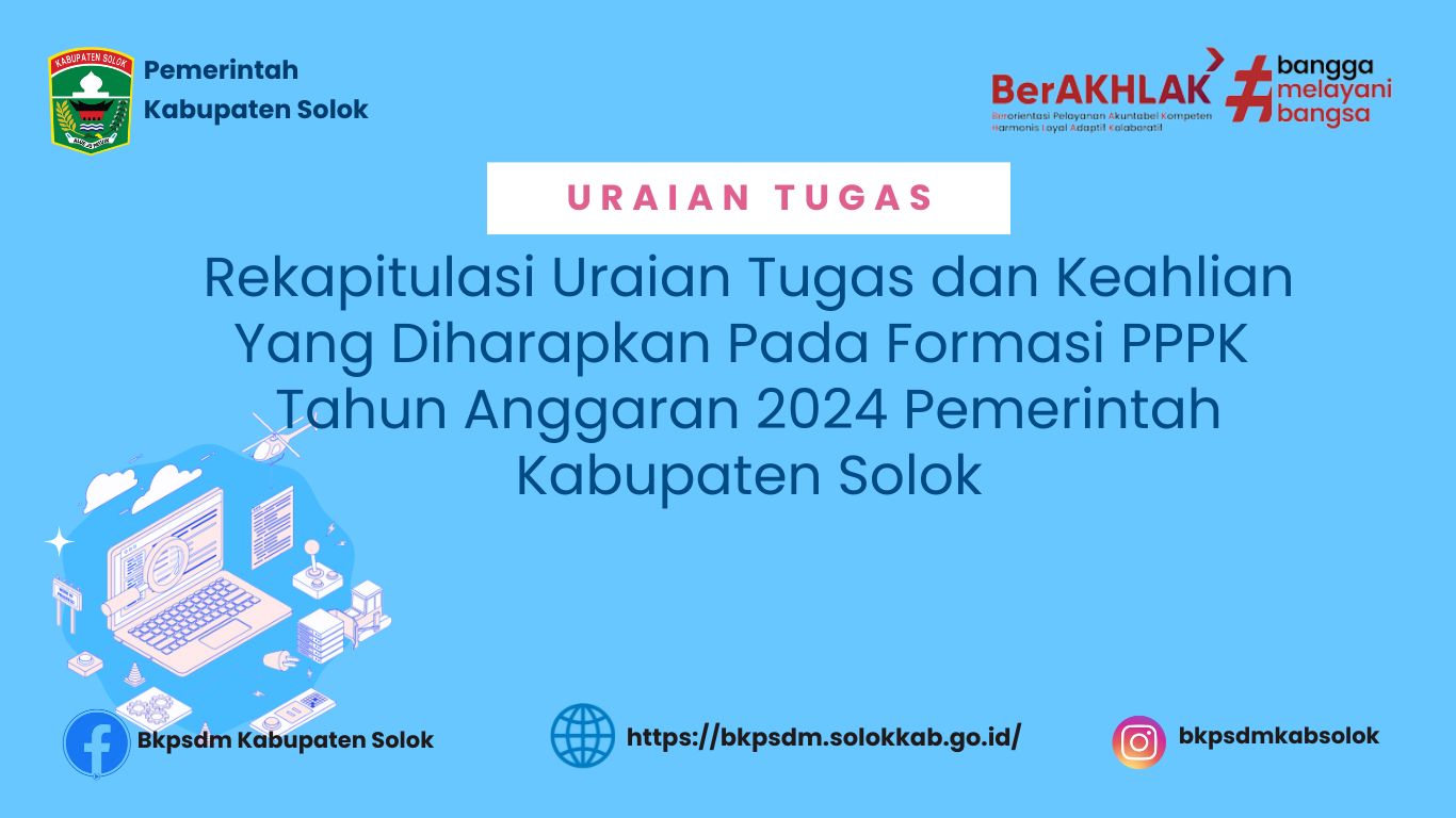 Rekapitulasi Uraian Tugas dan Keahlian Yang Diharapkan Pada Formasi PPPK 2024